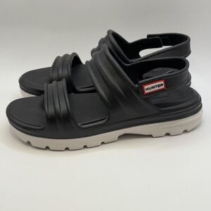 Hunter Women's Bloom Algae Foam Sandal Black/White Size 7